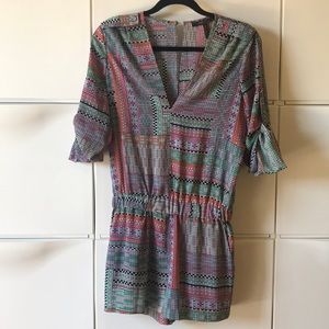 BCBG Maxazria Soren Printed Romper